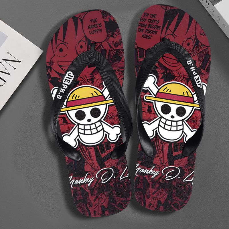 Summer Clothing In Japan - New One Piece anime flip-flops non-slip