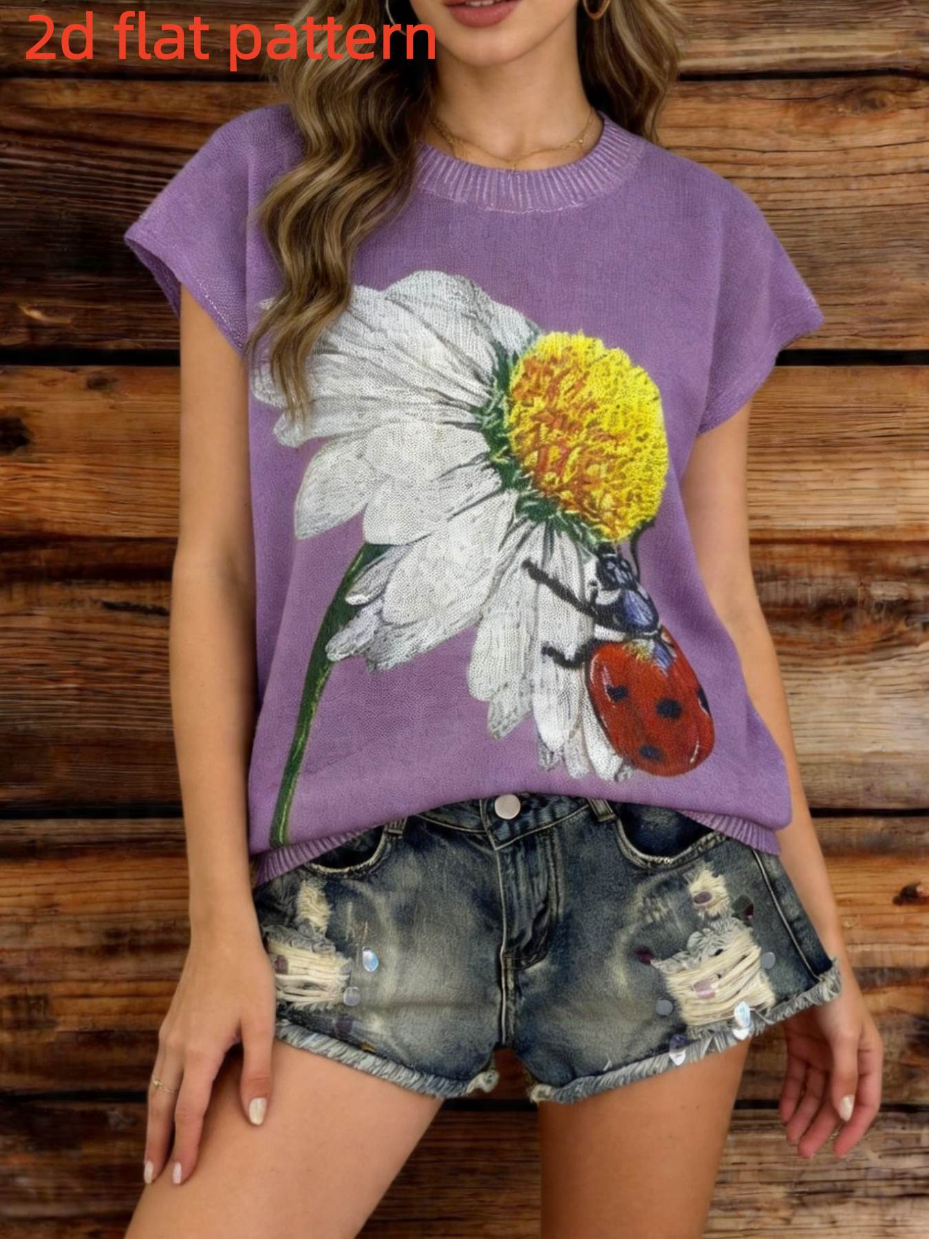 Summer Clothing Yarn - Printed Design - Nottextured Spring/Summer Fashion