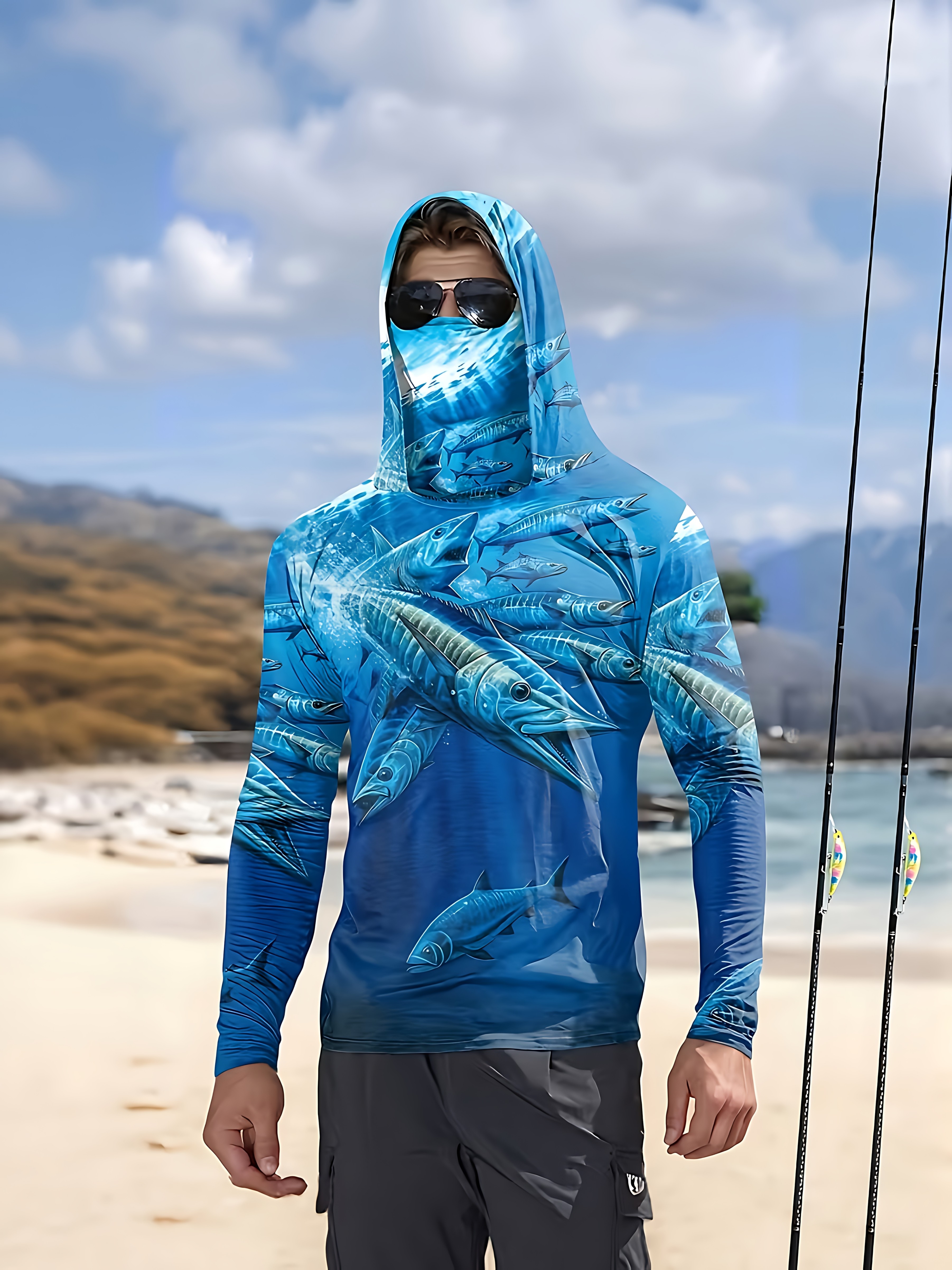 Summer Clothing Types - Fishing Shirt Hooded Men Fishing Clothes