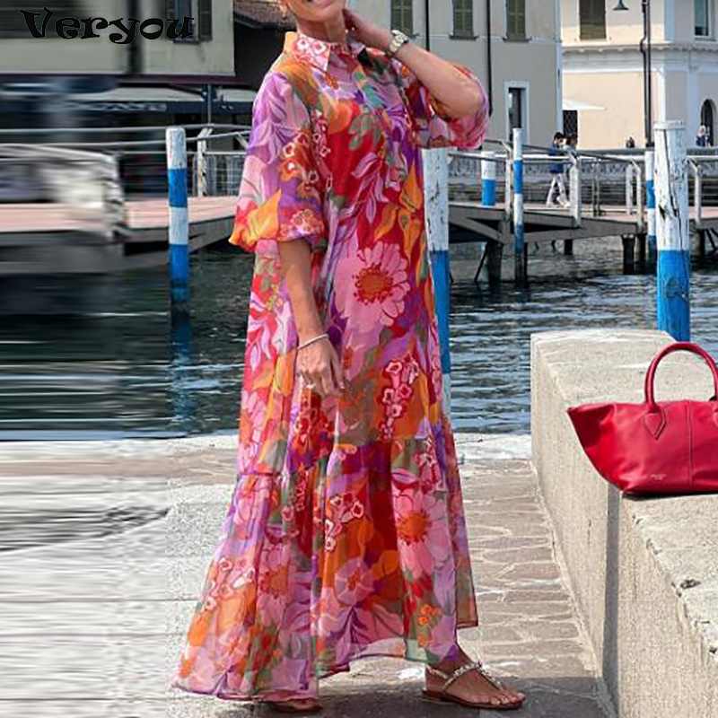 Summer Clothing For Older Women - Plus Size Dress Women Turn Down