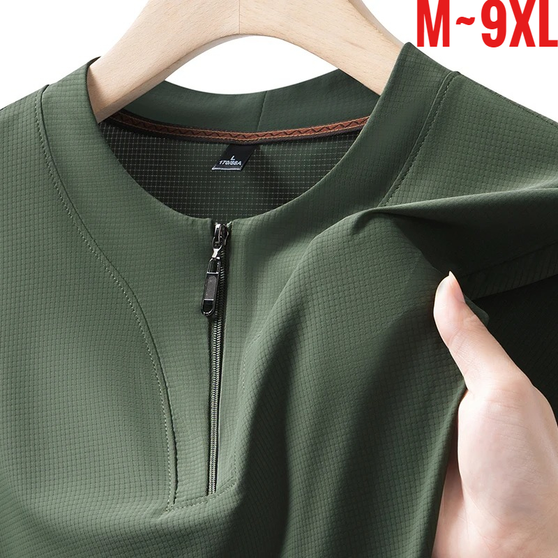 Summer Clothing Types - Big Size 9XL Men's Ice Silk