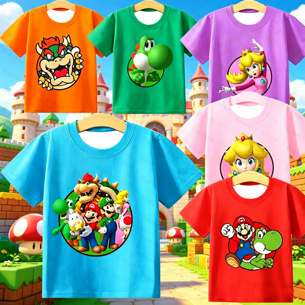 Summer Clothing Newborn - Game Marios Bros Kids T Shirt