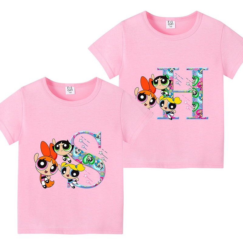 Summer Clothing Newborn - Powerpuff Girl T Shirt Cute Cartoon