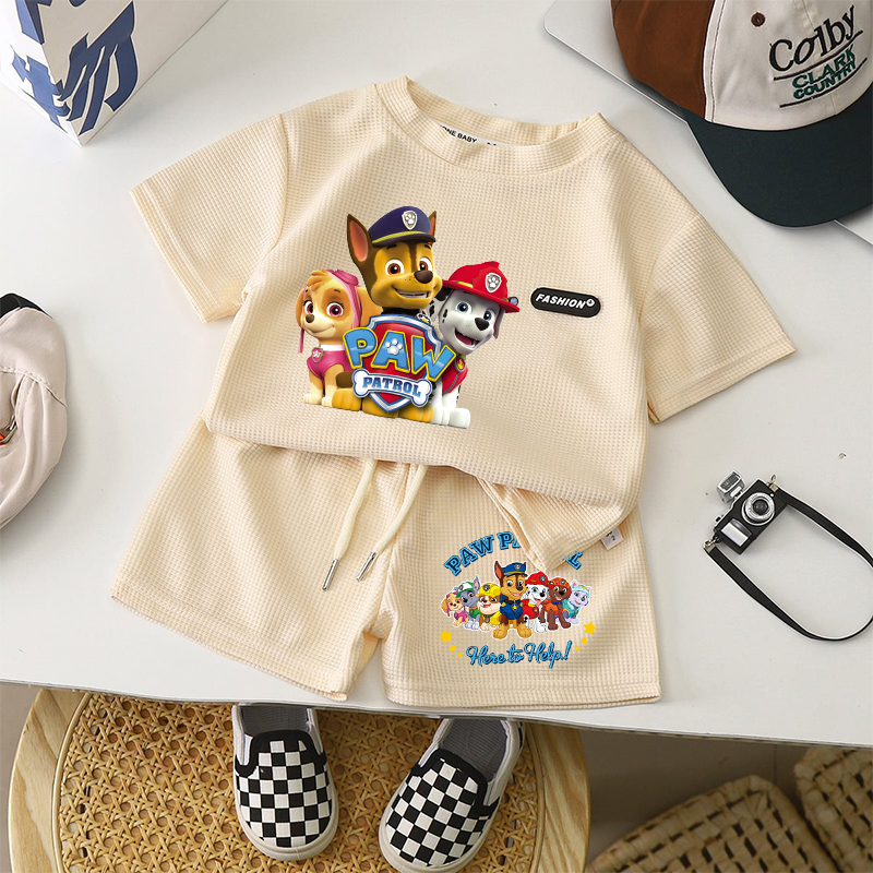 Summer Clothing For Baby Boy - 2Pc Paw Patrols T Shirt Chase