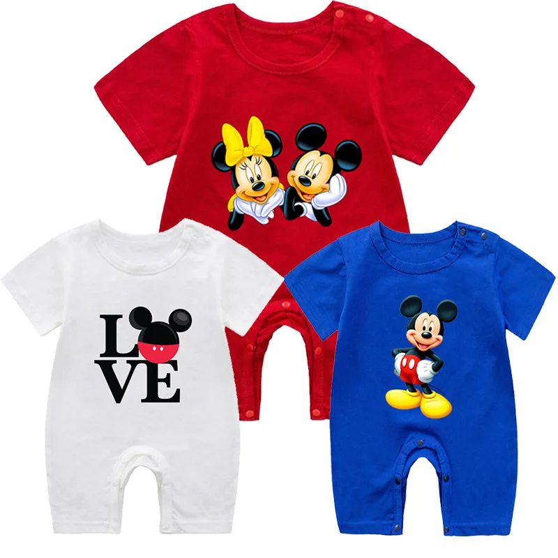 Summer Clothing Newborn - Summer Newborn Baby Romper Cartoon Mickey