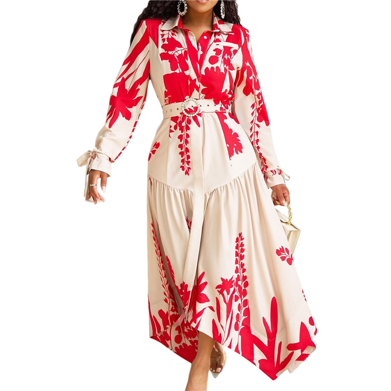 ABRT-Women's Autumn Floral Dre - Sundress Midi Floral avaliação e preço