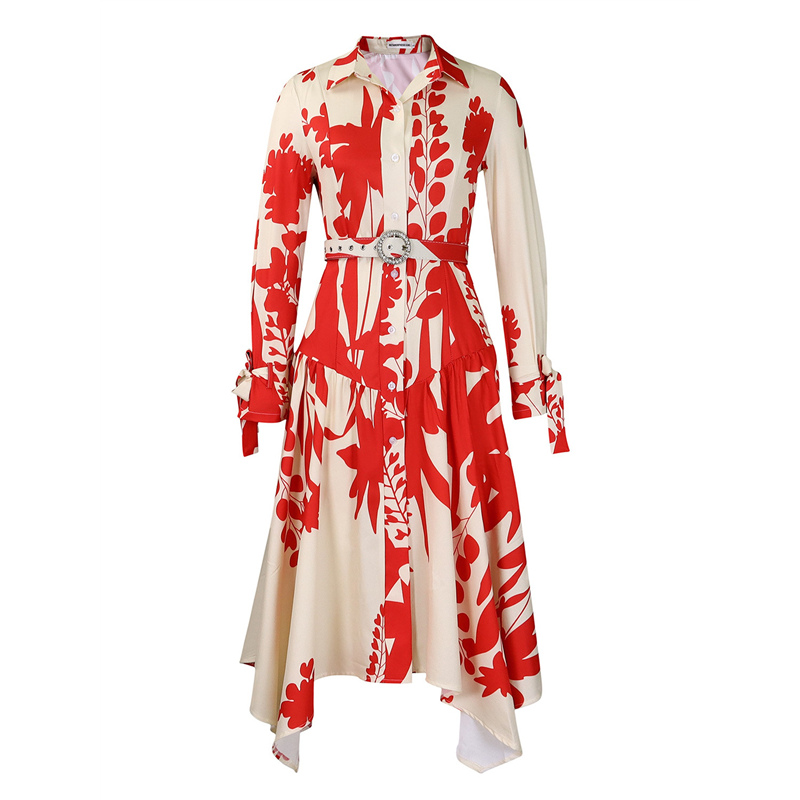 ABRT-Women's Autumn Floral Dre - Sundress Midi Floral avaliação e preço