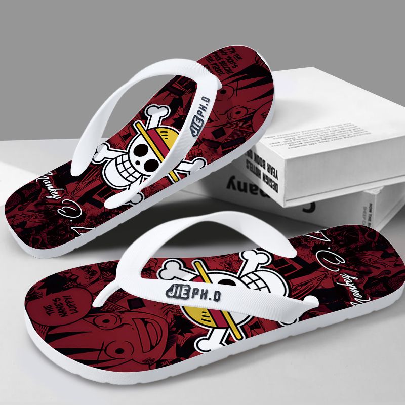 New One Piece anime flip-flops - Summer Clothing In Japan avaliação e preço