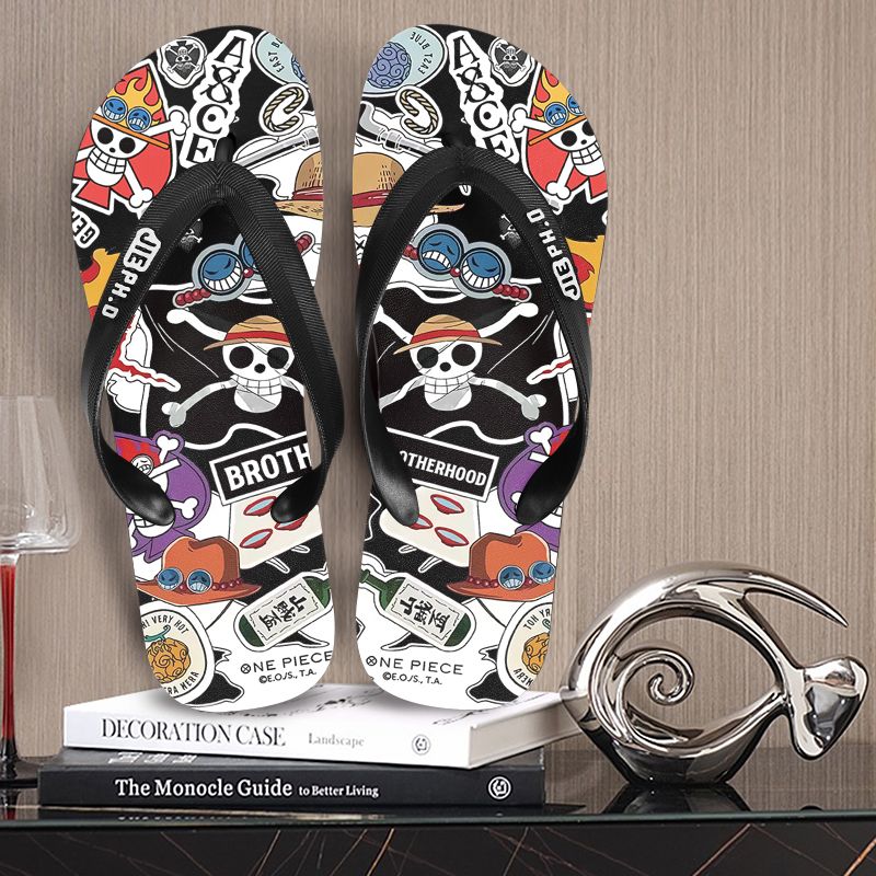 New One Piece anime flip-flops - Summer Clothing In Japan avaliação e preço