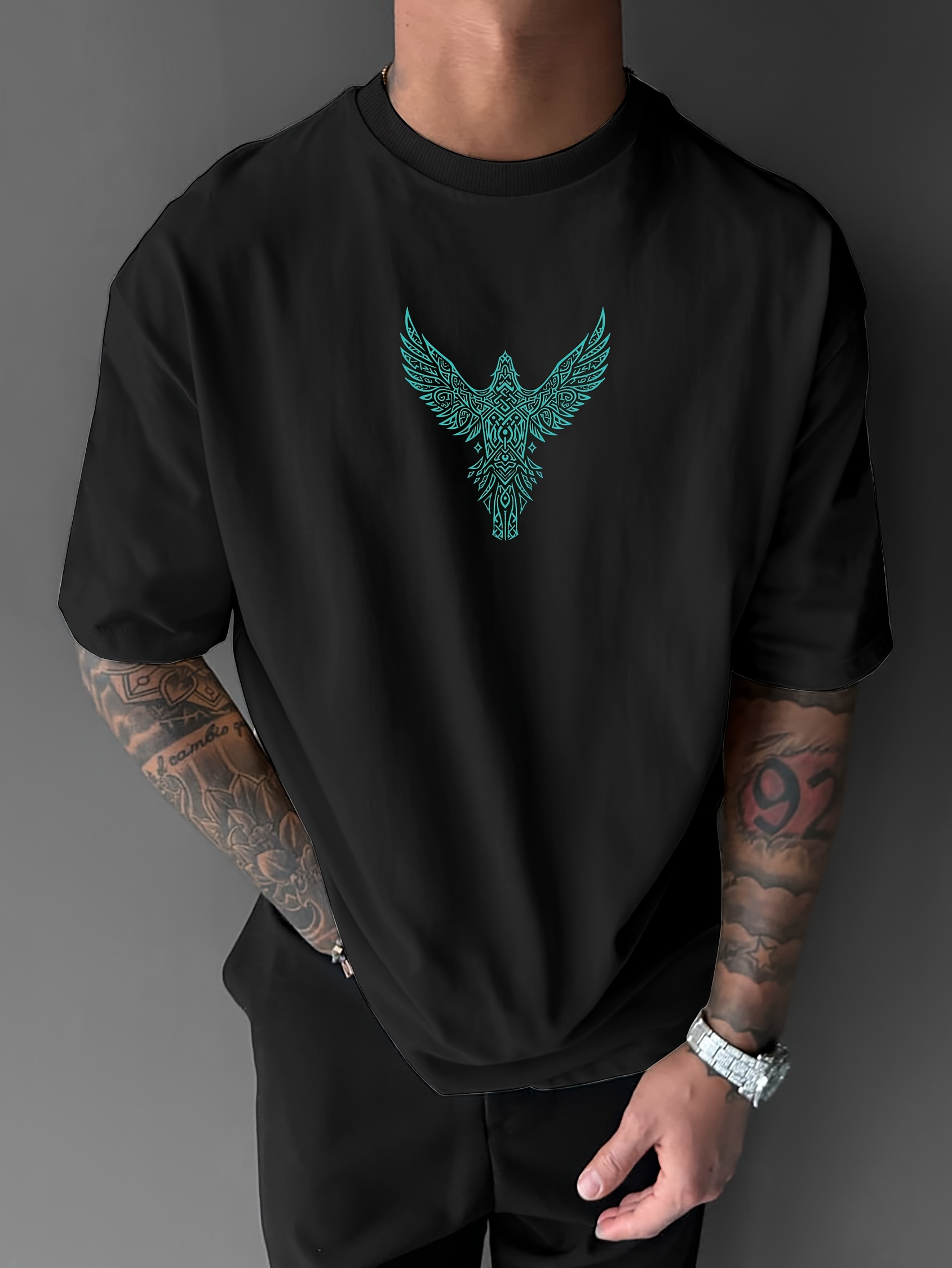 Norse Viking Raven and Rune Pr - Summer Viking Clothing avaliação e preço