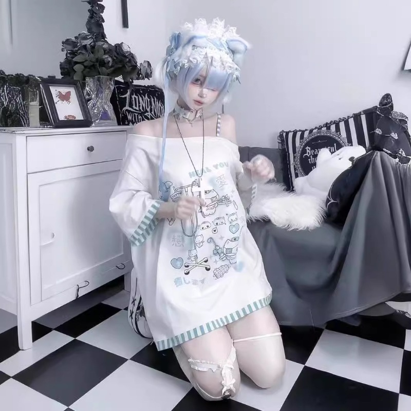 Anime Y2k Cartoon Kawaii Cat P - Summer Clothing In Japan avaliação e preço