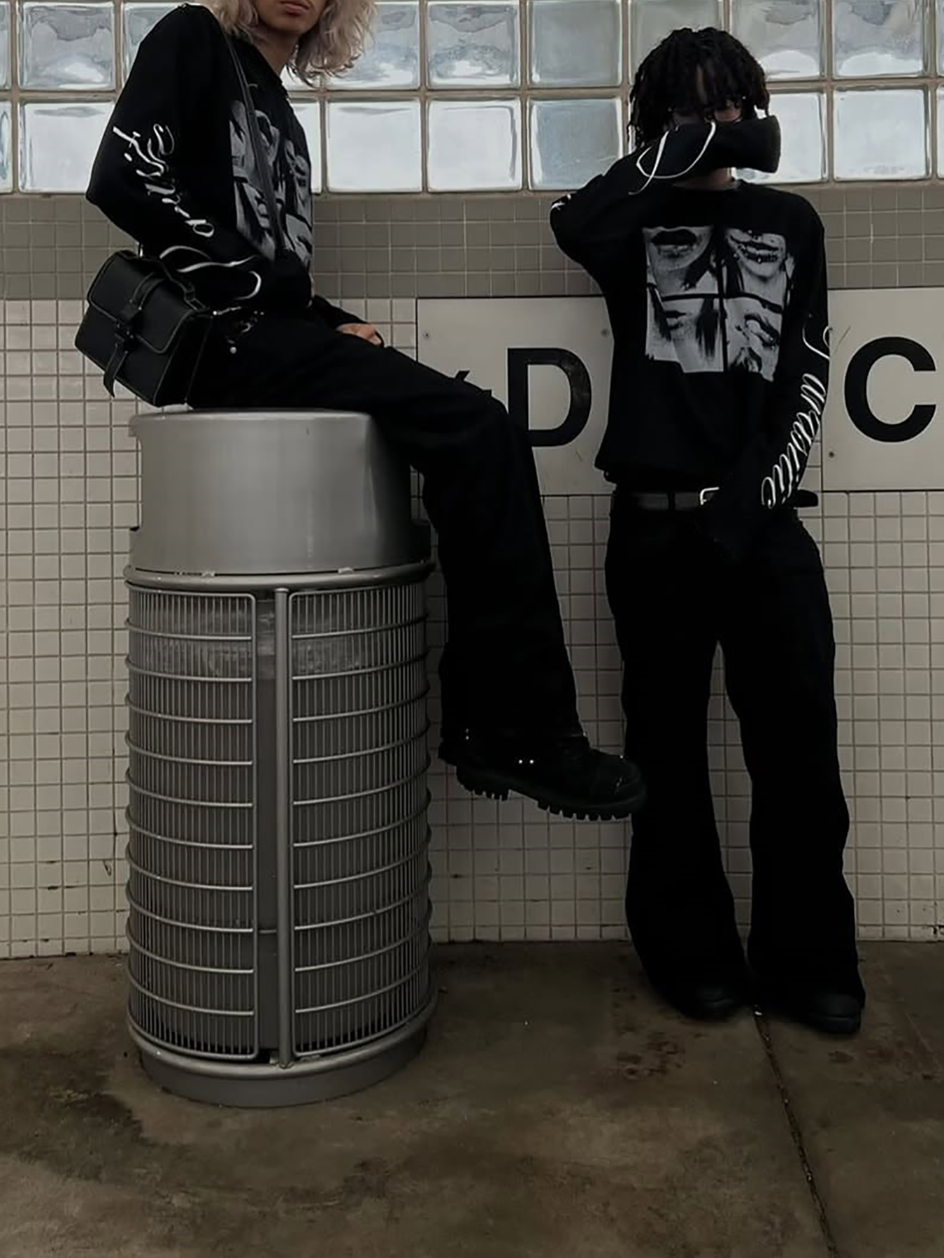 Dark style street punk unisex  - Summer Clothing Types avaliação e preço