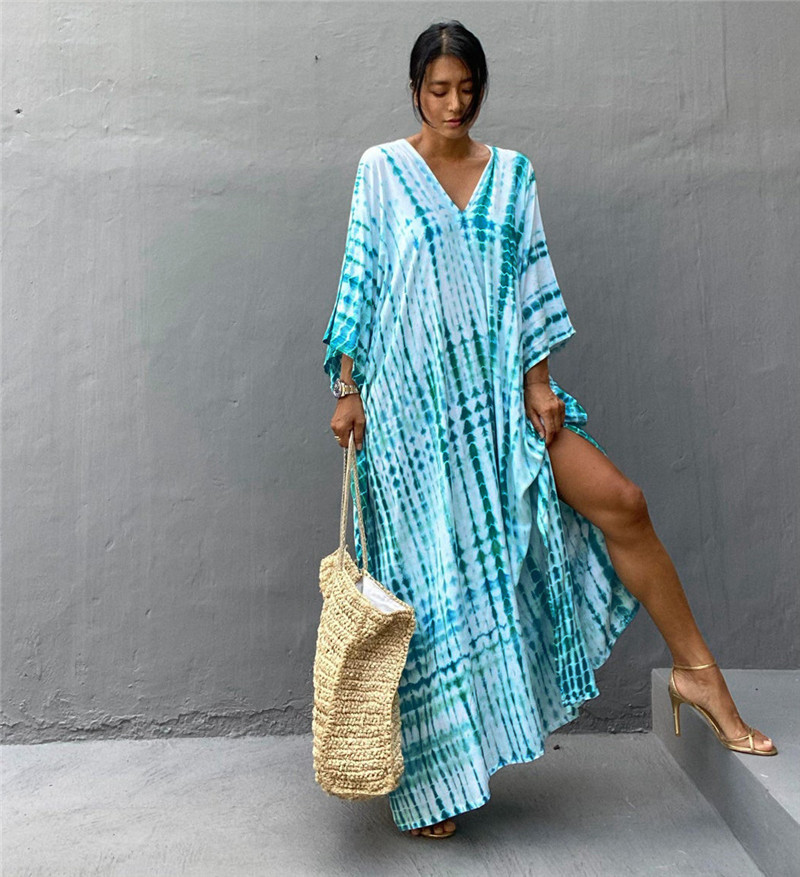 Plus Size Women Beachwear Long - Summer Clothing For Older Women avaliação e preço