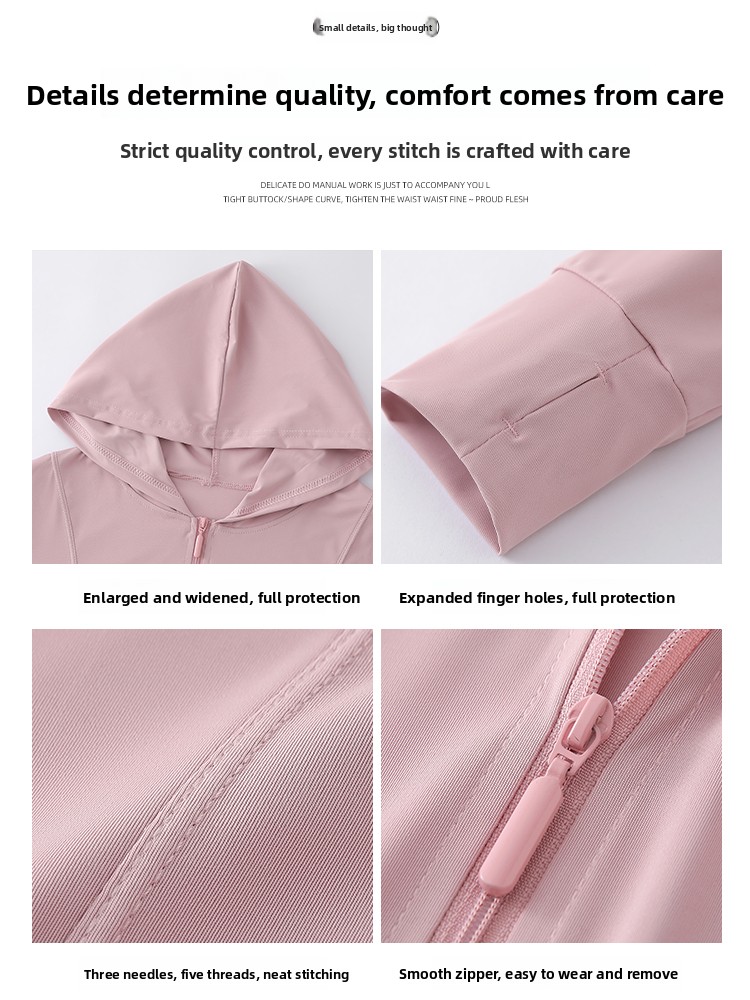 ay een Ice Silk Hooded UV Prot - Summer Yoga Clothing avaliação e preço