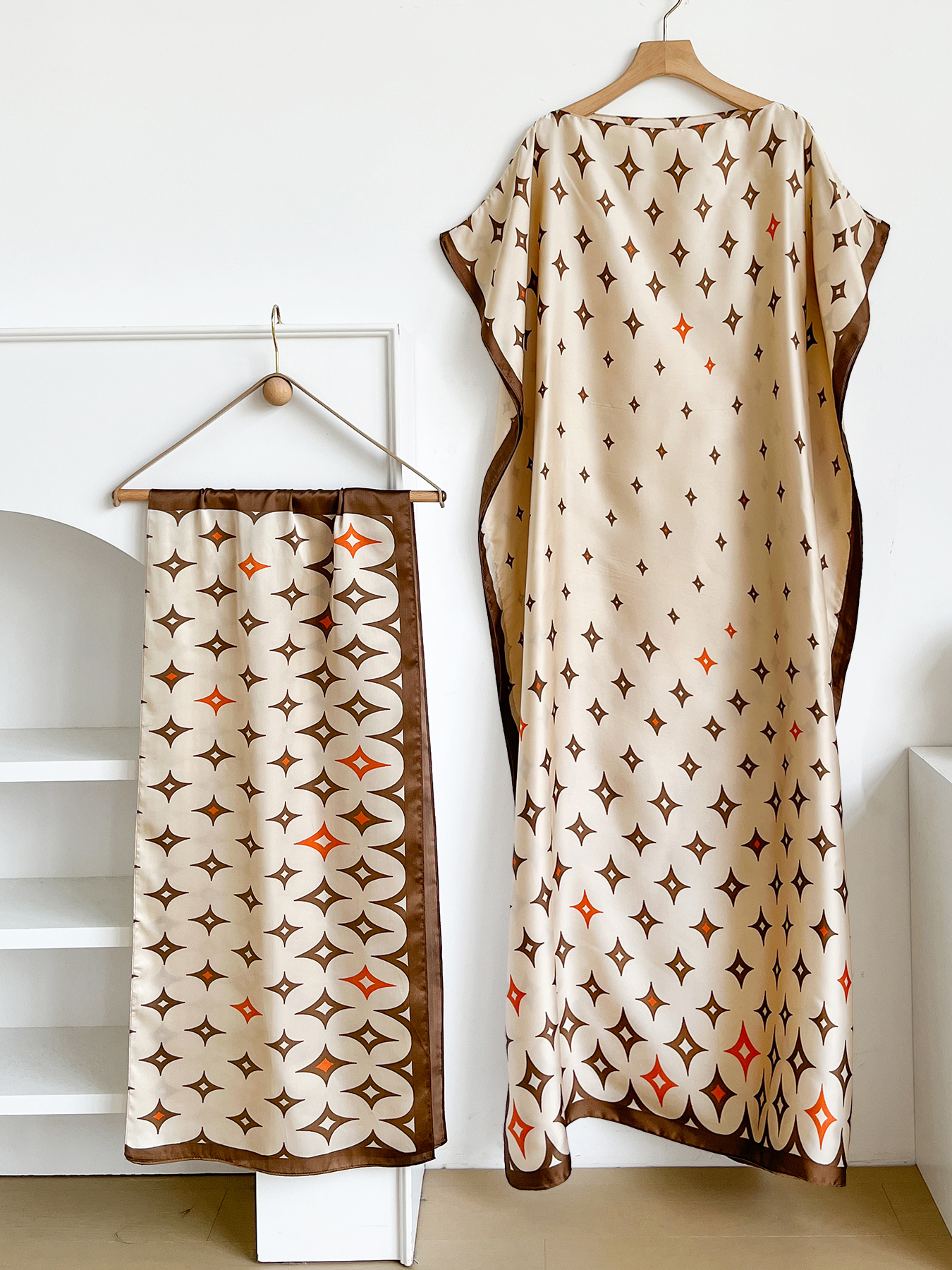 New Style Long Loose Silk Blen - Summer Clothing For Older Women avaliação e preço