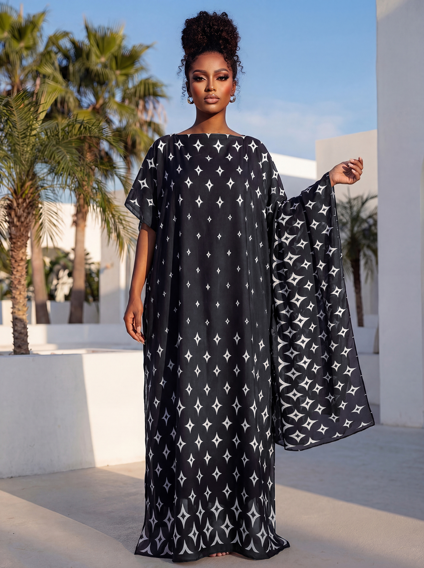 New Style Long Loose Silk Blen - Summer Clothing For Older Women avaliação e preço