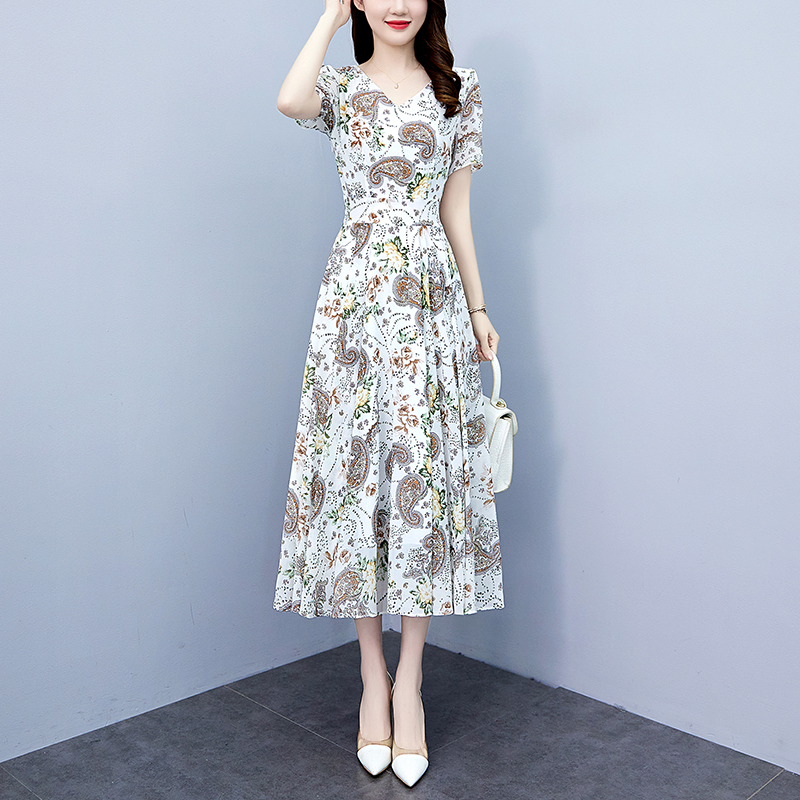 2025 Print Vintage Elagant Bod - Sundress Midi Floral avaliação e preço