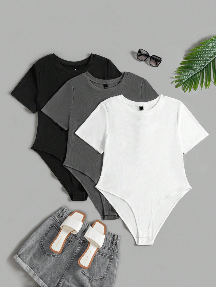 Plus Size Women's Round Neck S - Romper Playsuit Women avaliação e preço