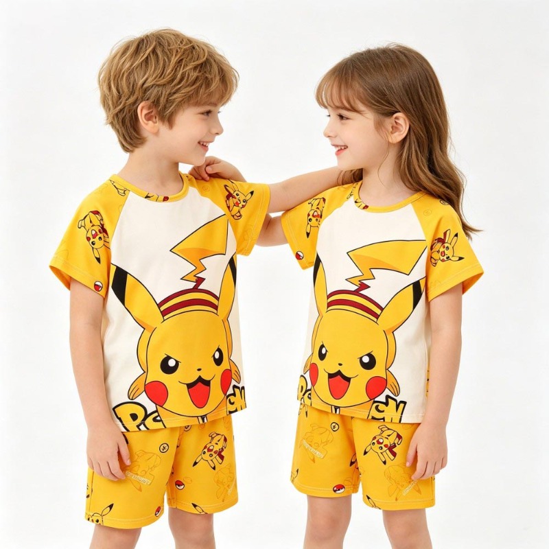Matching Outfits Pokemon Pikac - Summer Clothing For Baby Boy avaliação e preço