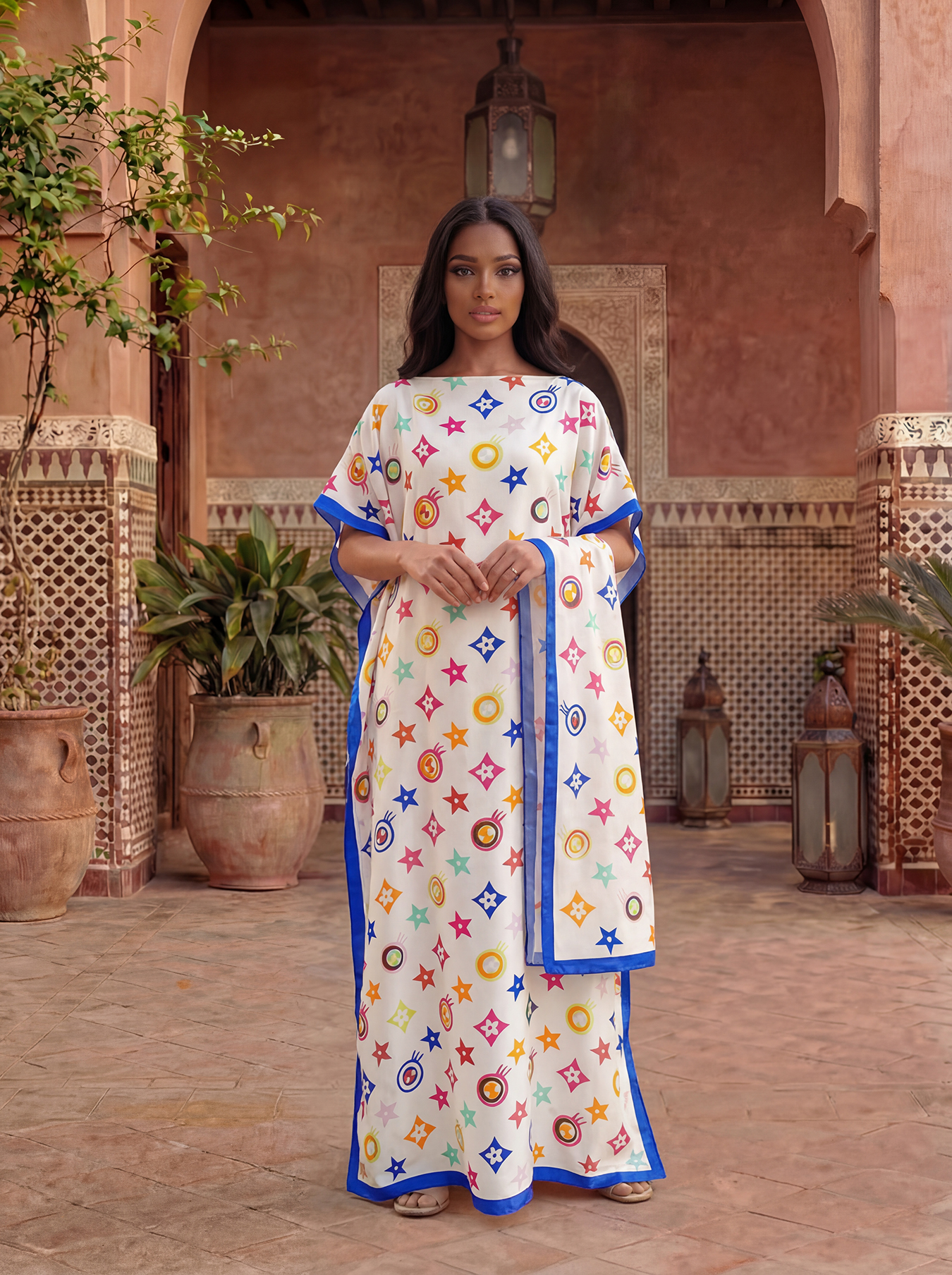 New Fashio Floral Pattern Sati - Summer Clothing For Older Women avaliação e preço