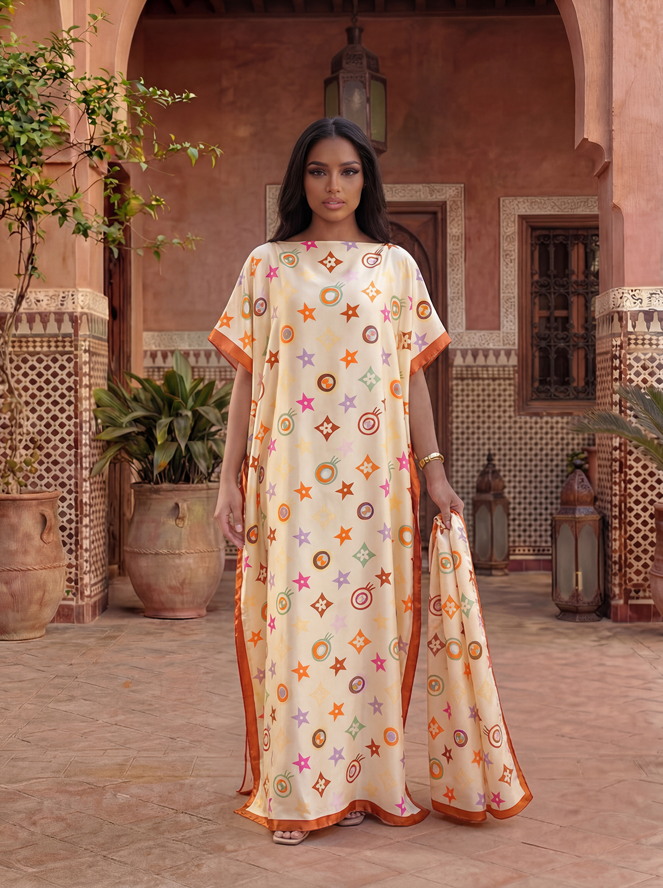 New Fashio Floral Pattern Sati - Summer Clothing For Older Women avaliação e preço