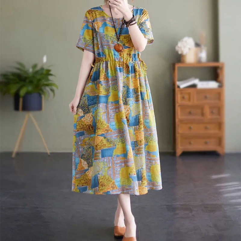 Womens Plus Size Vintage Flora - Sundress Midi Floral avaliação e preço