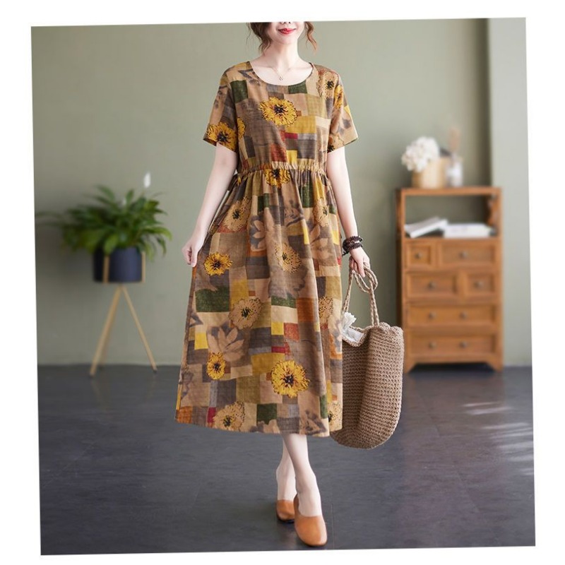 Womens Plus Size Vintage Flora - Sundress Midi Floral avaliação e preço