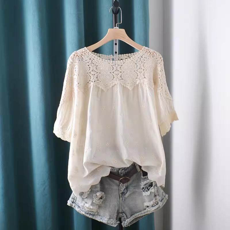 2026 Hollow Out Lace Patchwork - Summer Clothing In Japan avaliação e preço