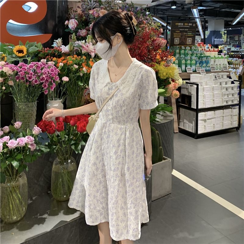 Women's Summer Ditsy Floral Mi - Sundress Midi Floral avaliação e preço