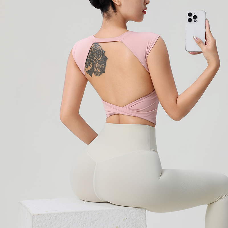 Women's Backless Fitness Cloth - Summer Yoga Clothing avaliação e preço
