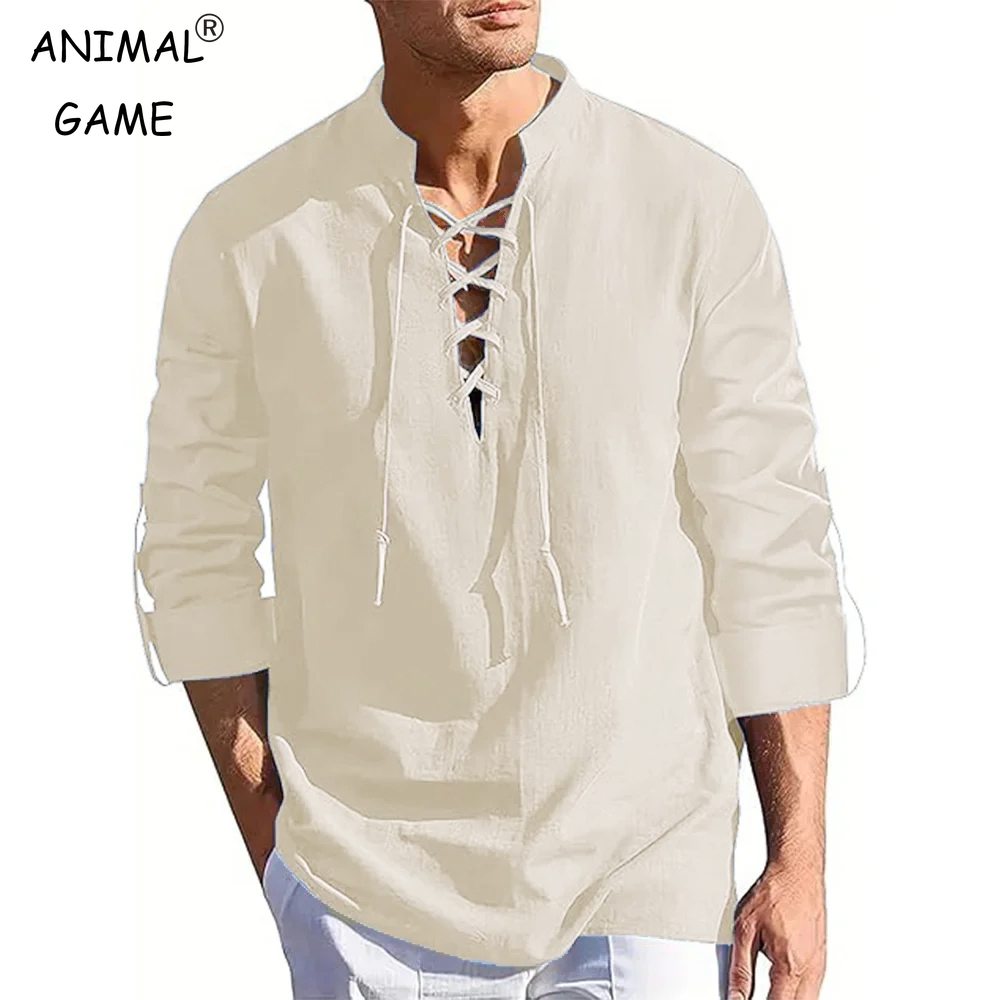 Men's Renaissance Shirt Pirate - Summer Viking Clothing avaliação e preço