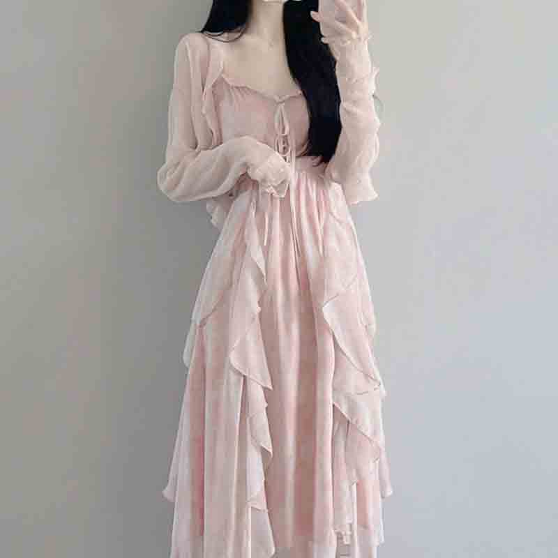 Spring Autumn New Sweet Girls  - Summer Clothing Aesthetic avaliação e preço