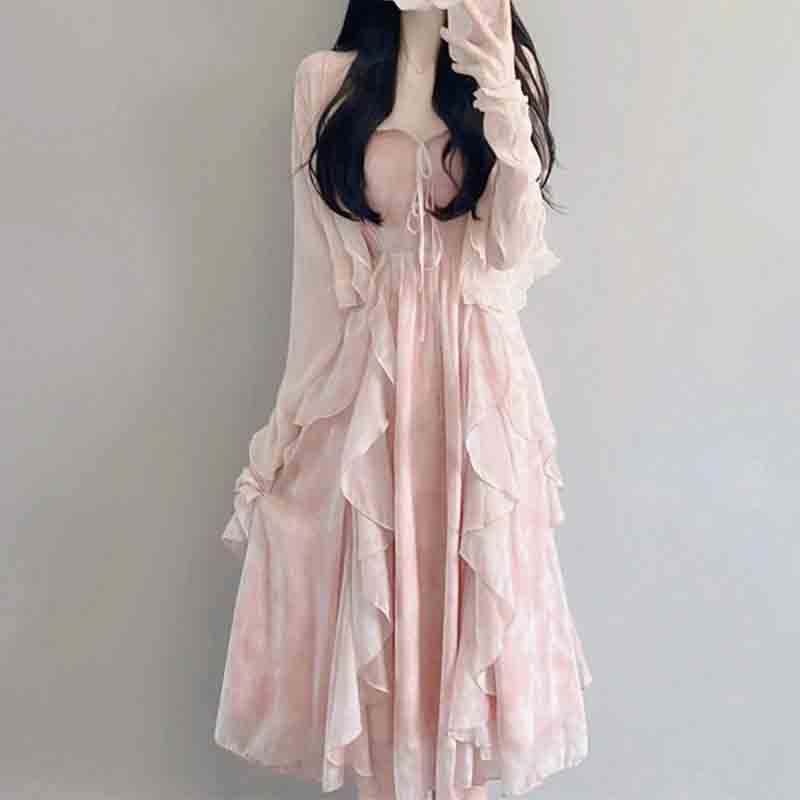 Spring Autumn New Sweet Girls  - Summer Clothing Aesthetic avaliação e preço