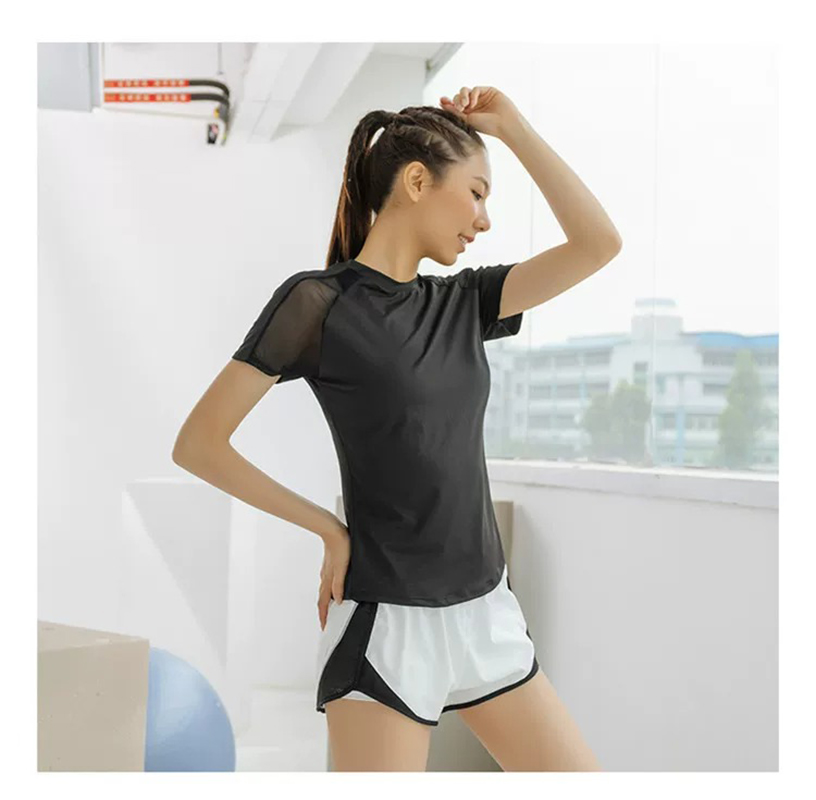 Summer Sports Short-Sleeved Wo - Summer Yoga Clothing avaliação e preço
