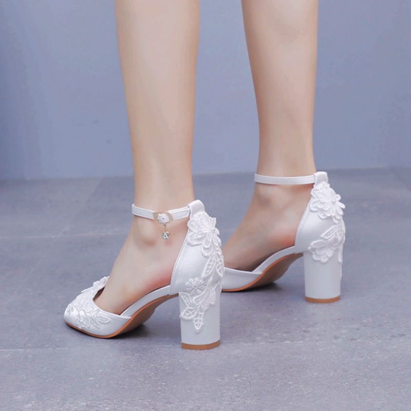 Women White Silk High Heels Su - Summer Clothing Sale avaliação e preço