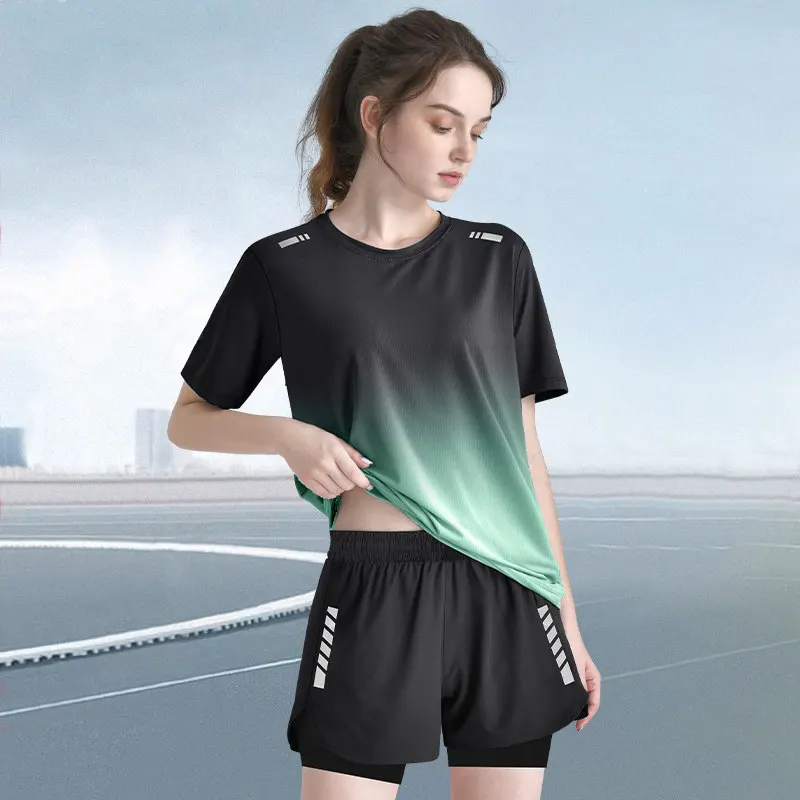 Women's Quick-Dry Short Sleeve - Summer Yoga Clothing avaliação e preço