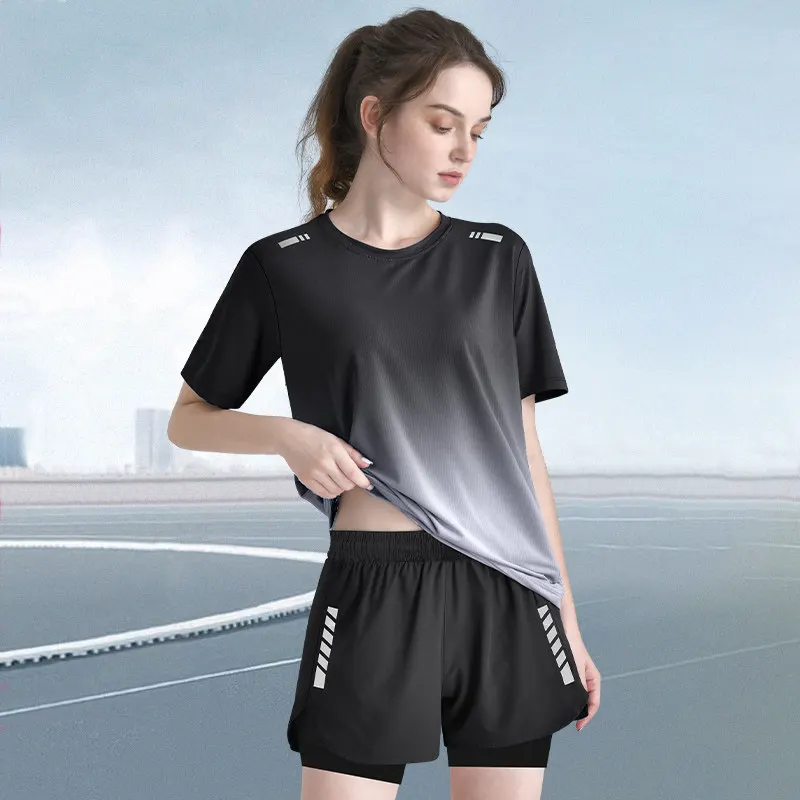 Women's Quick-Dry Short Sleeve - Summer Yoga Clothing avaliação e preço