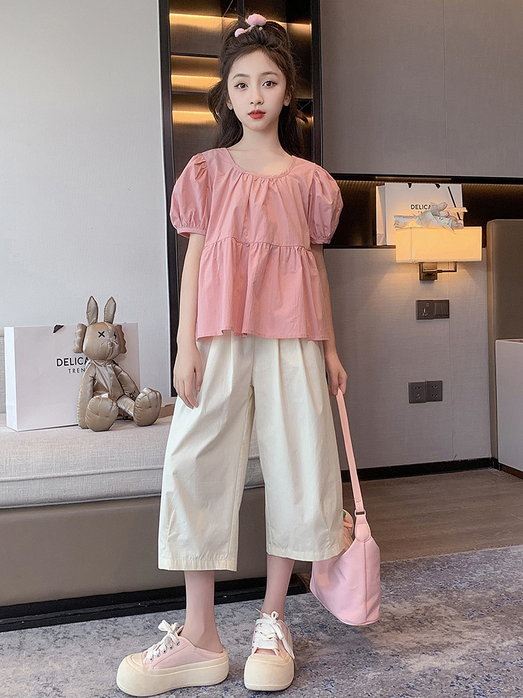 Girls Casual Summer Faionable  - Summer Clothing Set For Girls avaliação e preço