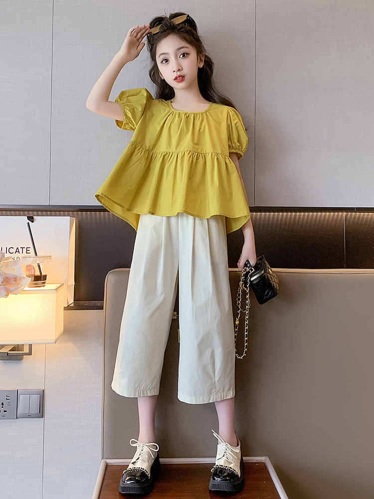 Girls Casual Summer Faionable  - Summer Clothing Set For Girls avaliação e preço