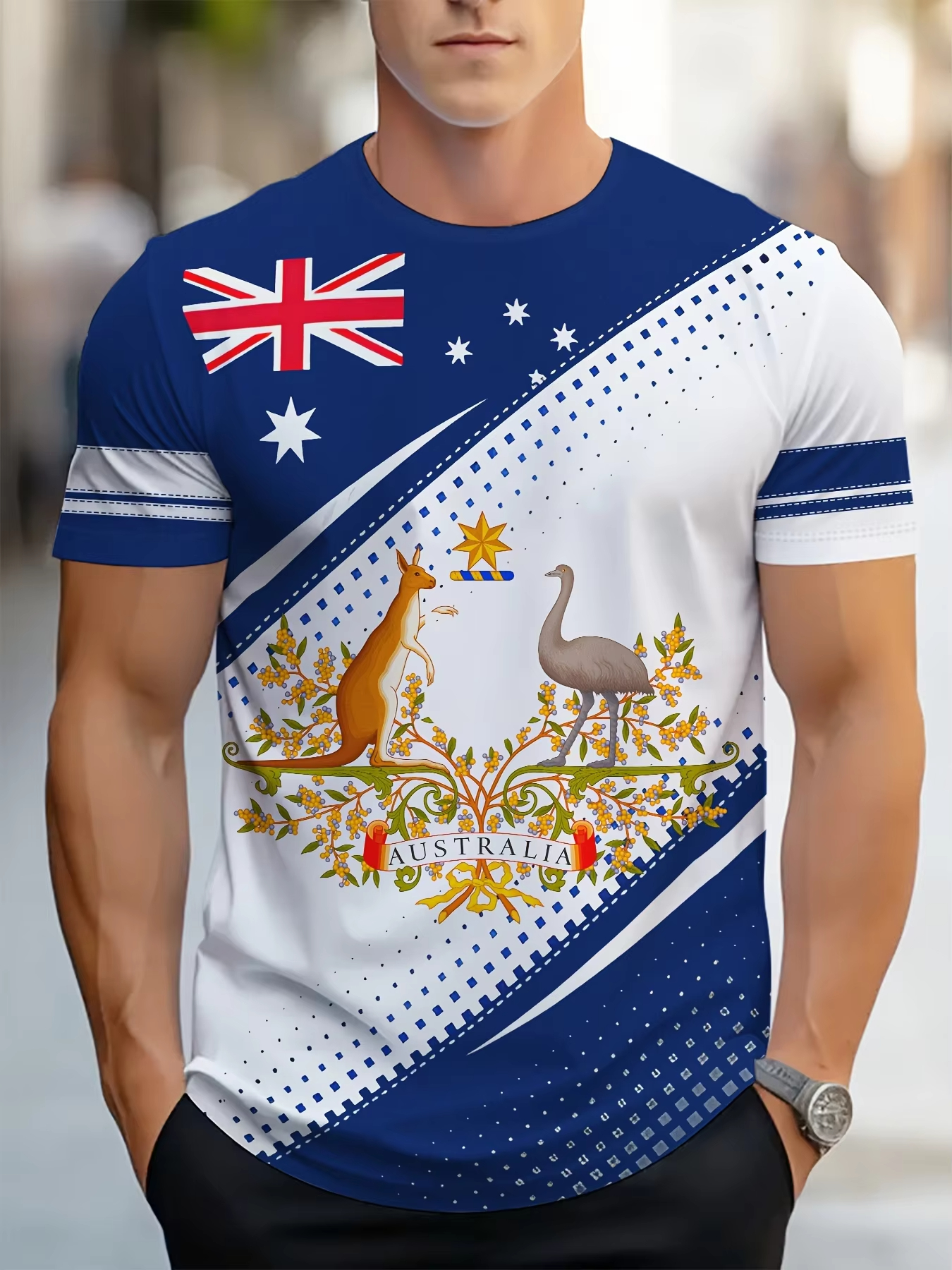 Men's T-Shirts Australia Graph - Summer Clothing Women Australia avaliação e preço