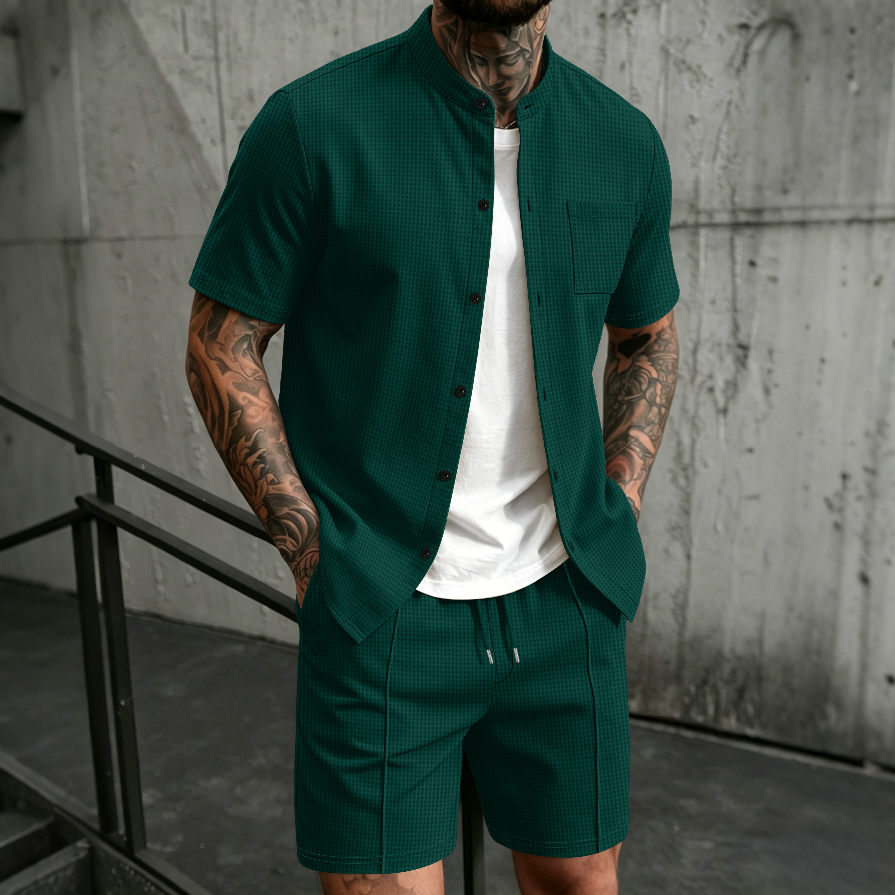 Men's 2 Piece Outfit, Stand Co - Summer Clothing Types avaliação e preço