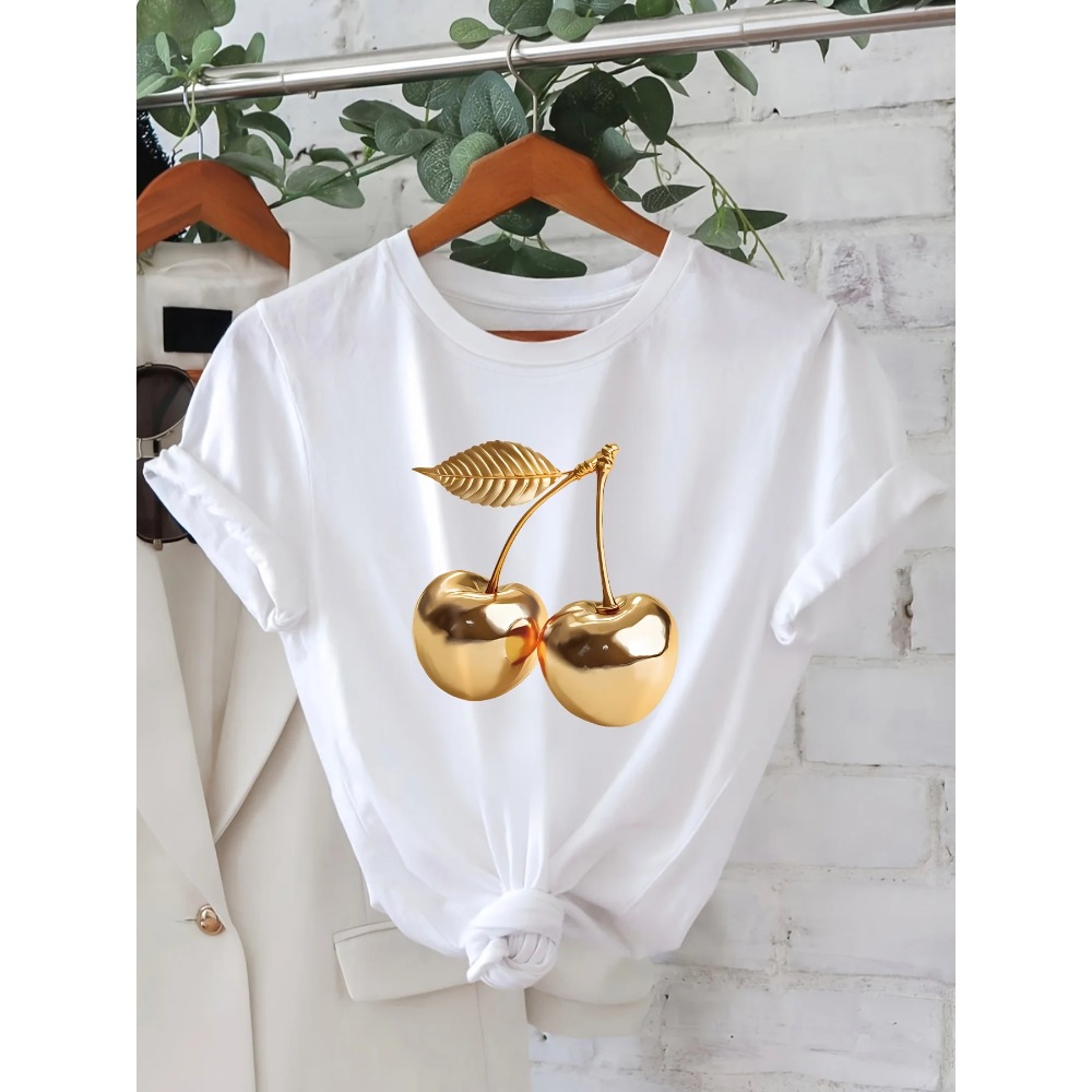 Women'S Casual Summer T-Shirt  - Summer Clothing Aesthetic avaliação e preço