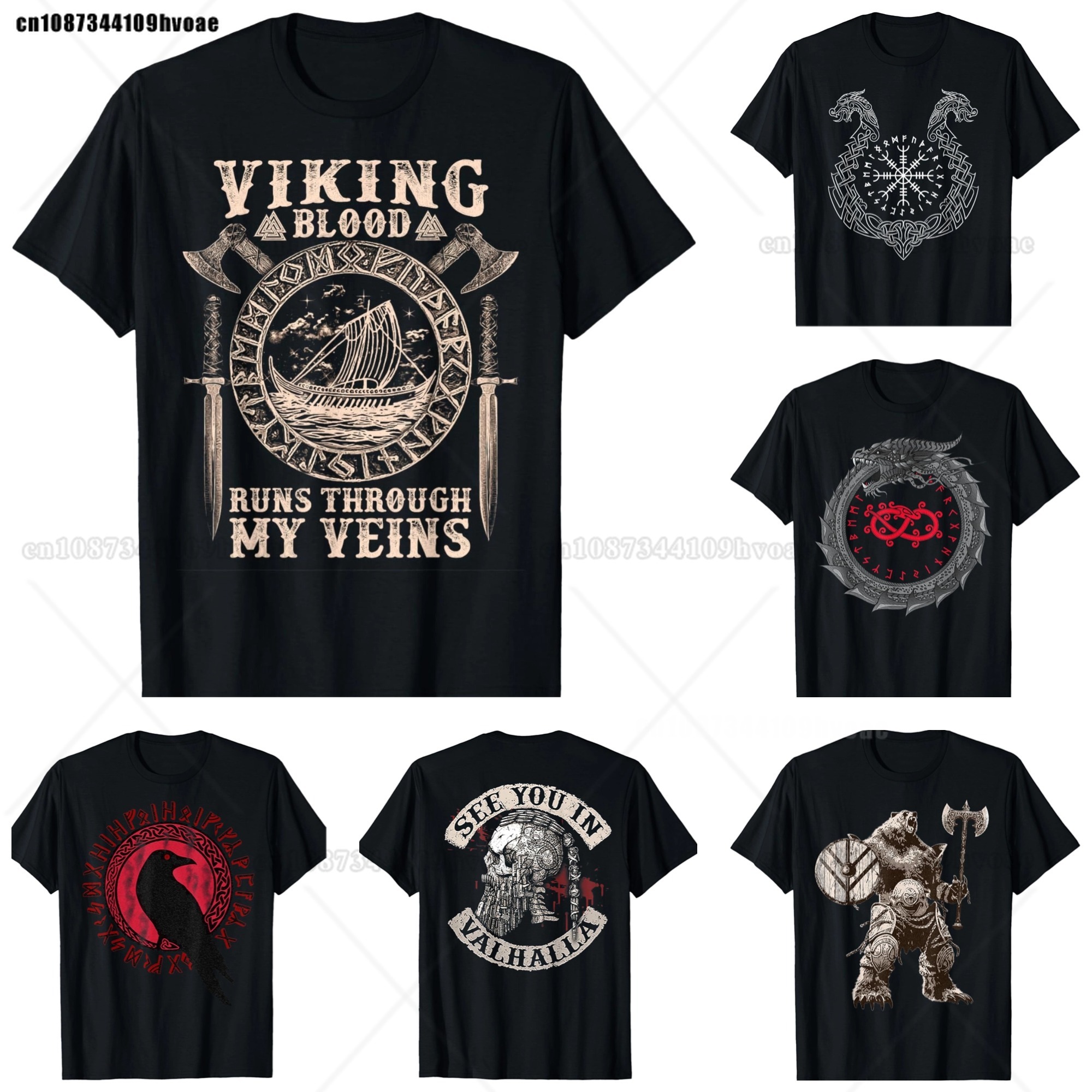 Viking Blood Runs Through My V - Summer Viking Clothing avaliação e preço
