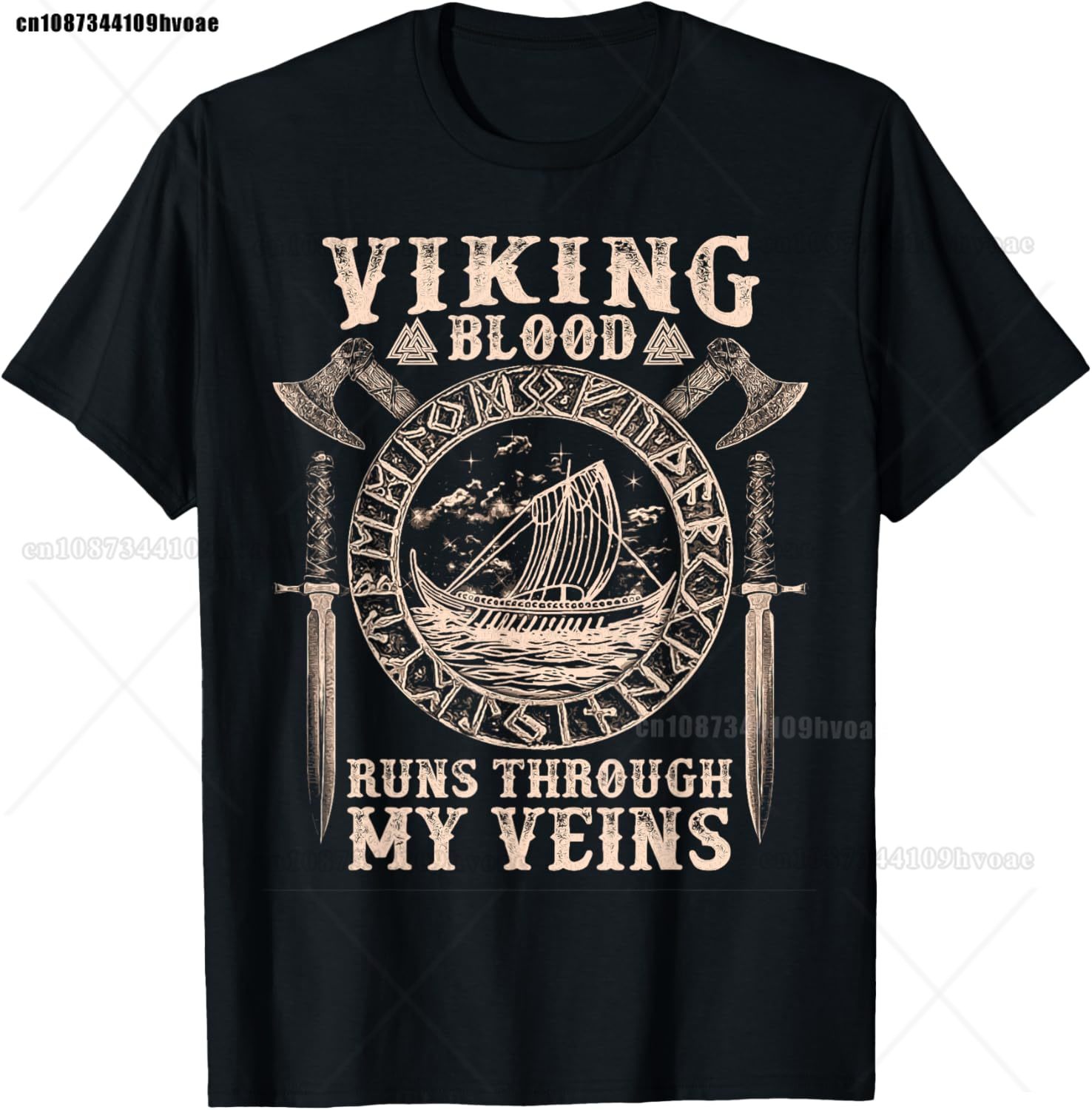 Viking Blood Runs Through My V - Summer Viking Clothing avaliação e preço