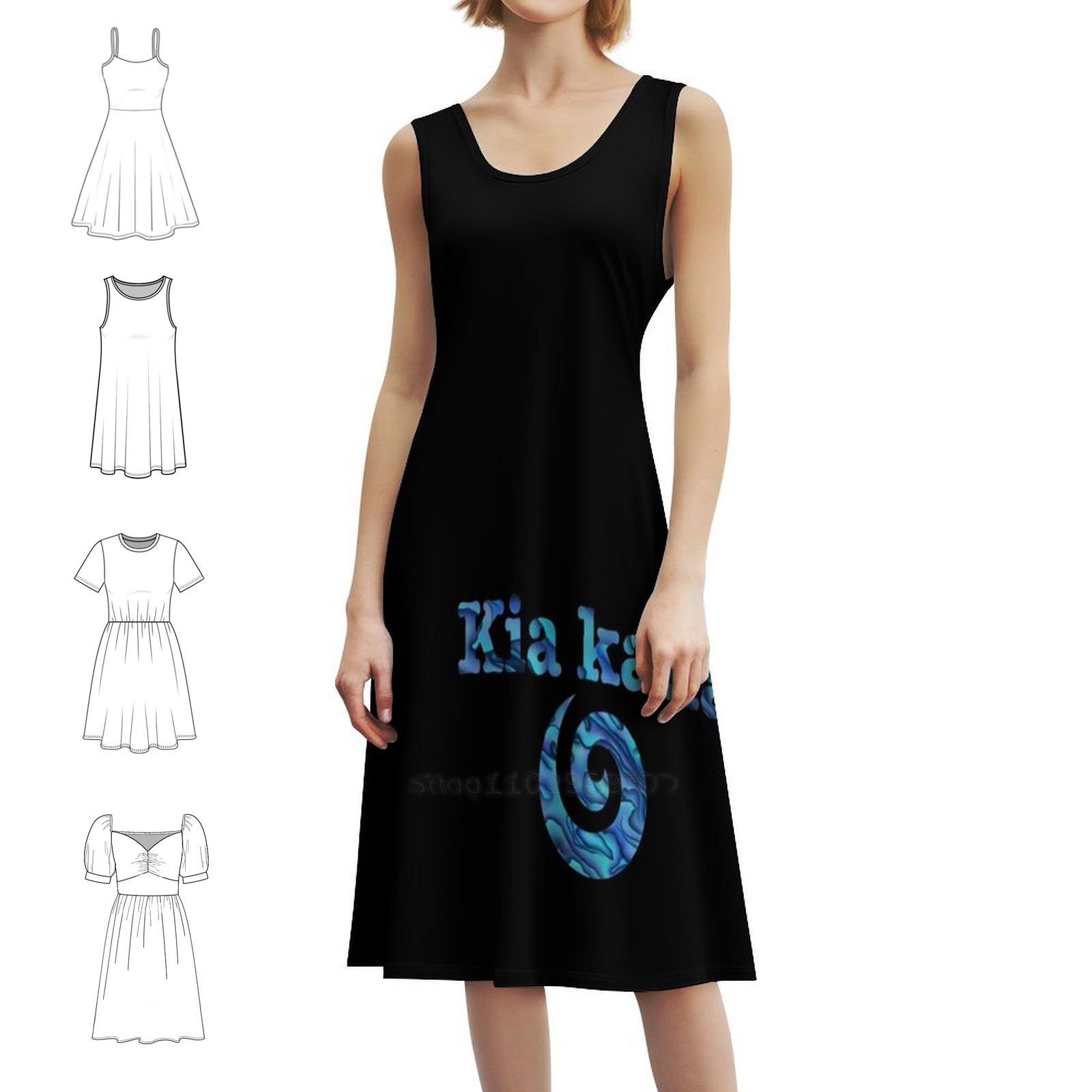 Kaha Koru Sweetheart Neckline  - Summer Clothing Nz avaliação e preço