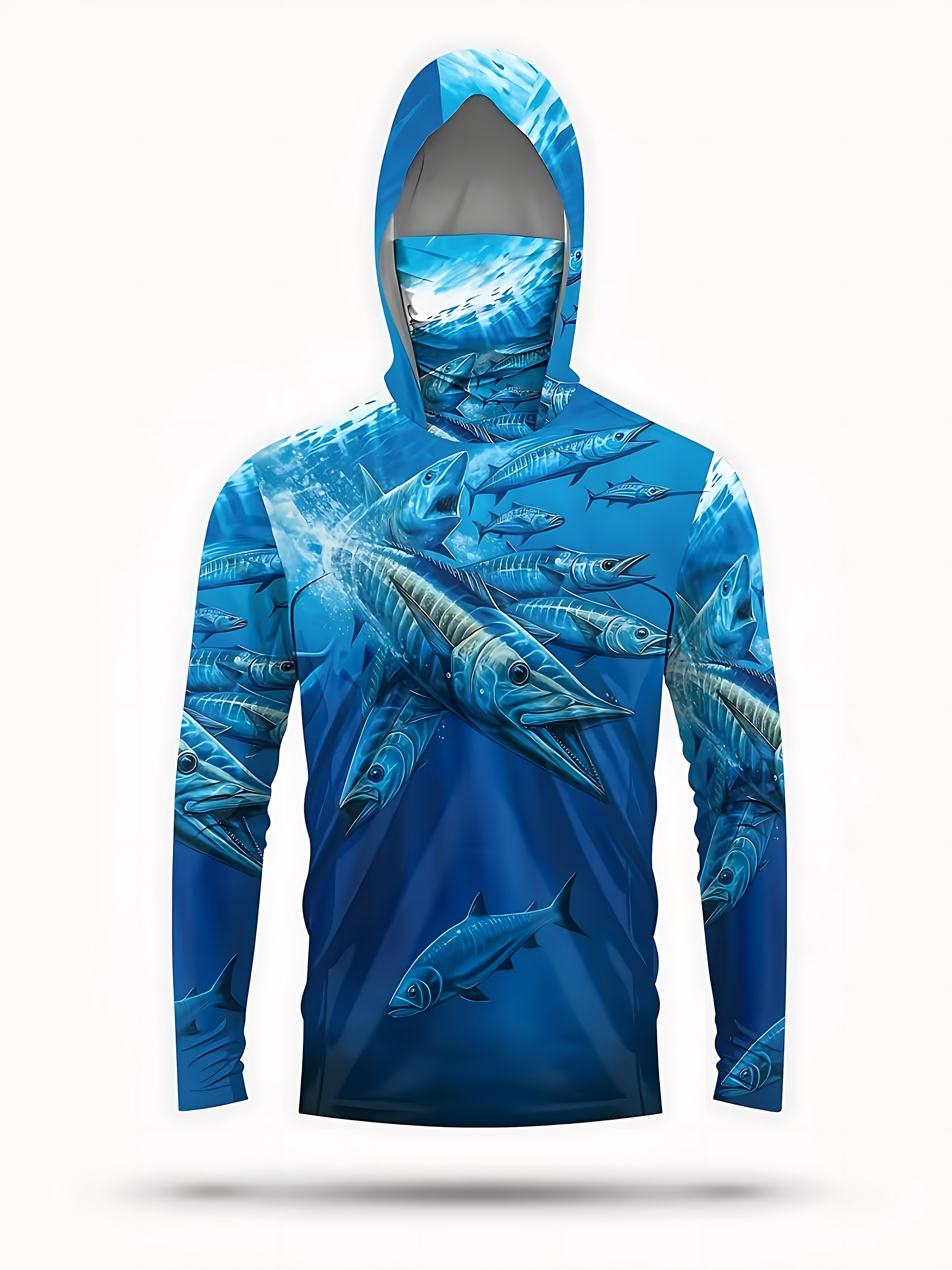 Fishing Shirt Hooded Men Fishi - Summer Clothing Types avaliação e preço