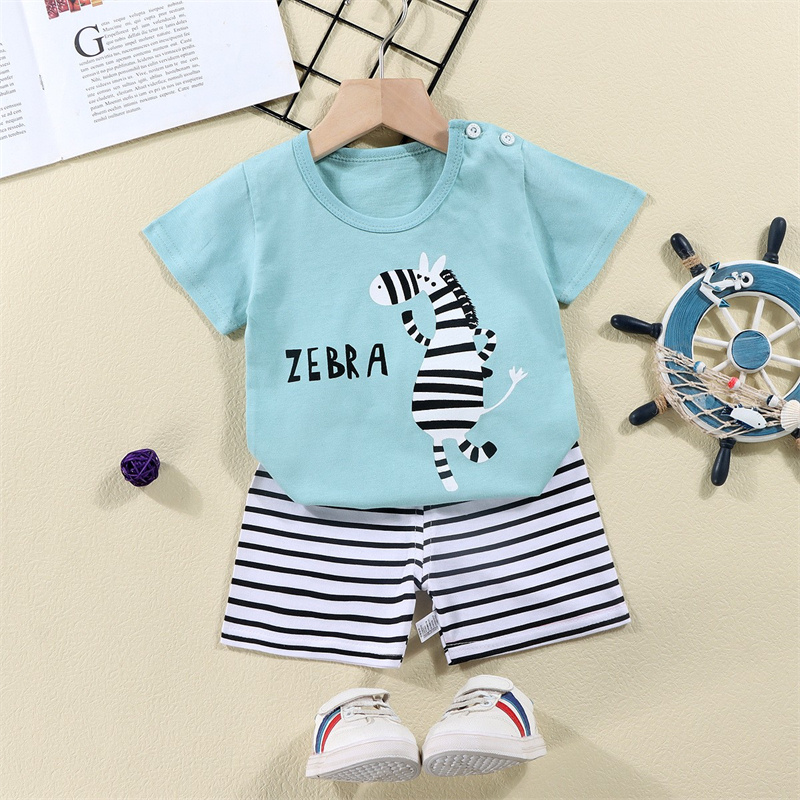 Cotton Tees+Shorts 2-piece Tra - Summer Clothing Newborn avaliação e preço