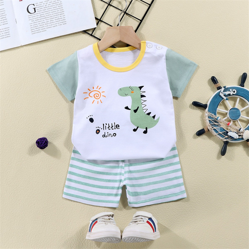Cotton Tees+Shorts 2-piece Tra - Summer Clothing Newborn avaliação e preço