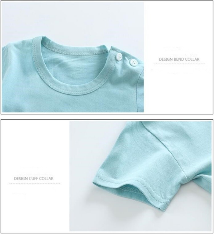 Cotton Tees+Shorts 2-piece Tra - Summer Clothing Newborn avaliação e preço
