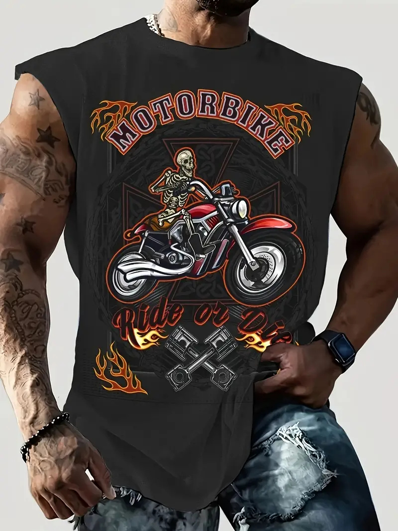Summer New Men's Vest T-shirt  - Summer Viking Clothing avaliação e preço